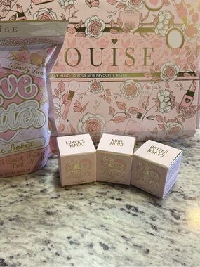 P. Louise Love Bites Blush Balm Trio. Sealed bag. Pics are of my set of blushers